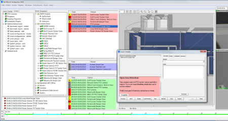 PTZ Camera Event Log UI